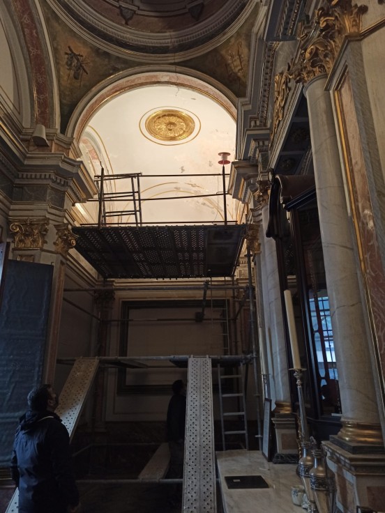 Gandia inicia la segunda parte de la restauración de la Capilla del Beato Andrés Hibernón
