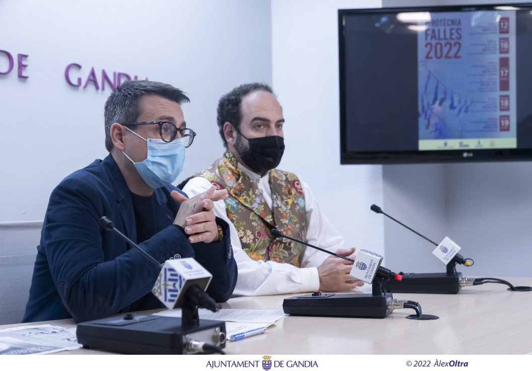 Las Fallas de Gandia 2022 tendrán 5 mascletaes y 4 verbenas