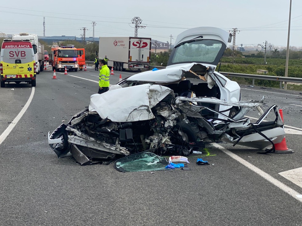 Un fallecido en un accidente de tráfico en la N-332 en Xeresa