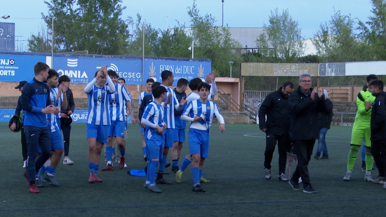 El juvenil A del CF Gandia vence (2-0) y se proclama campeón de liga