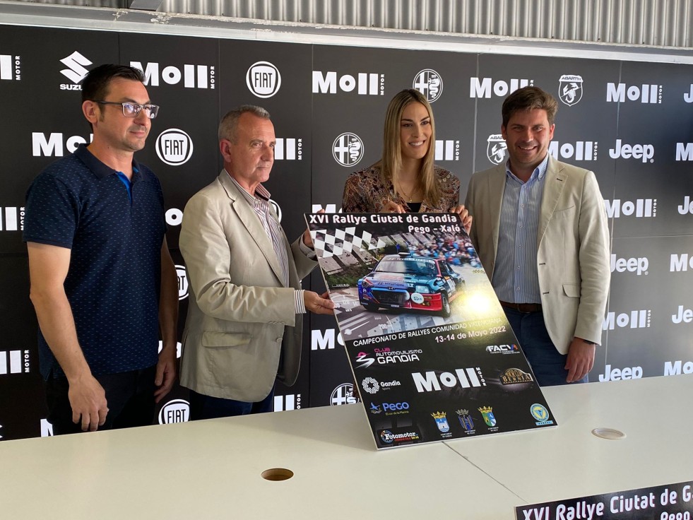 Presentación en las instalaciones del concesionario Moll Motor de la XVI Edición del Ciutat de Gandia Pego-Xaló