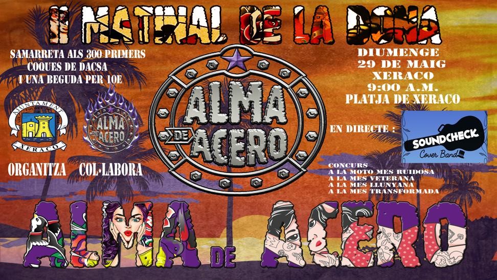 Matinal de la Dona Motera de Alma de Acero el domingo en Xeraco