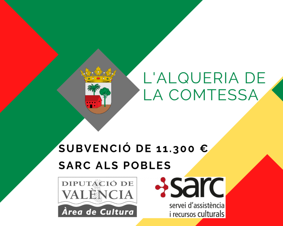 L'Alqueria de la Comtessa se beneficia del programa SARC als pobles con una subvención de 11.300 euros