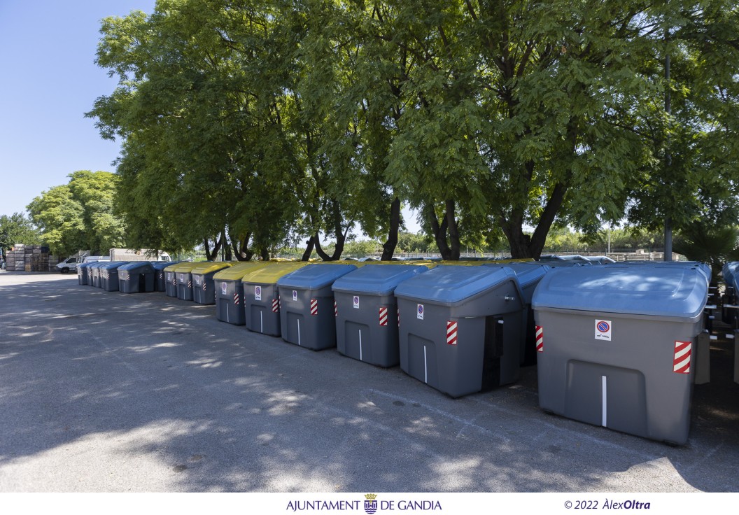 Gandia instalará 161 nuevos contenedores de basura