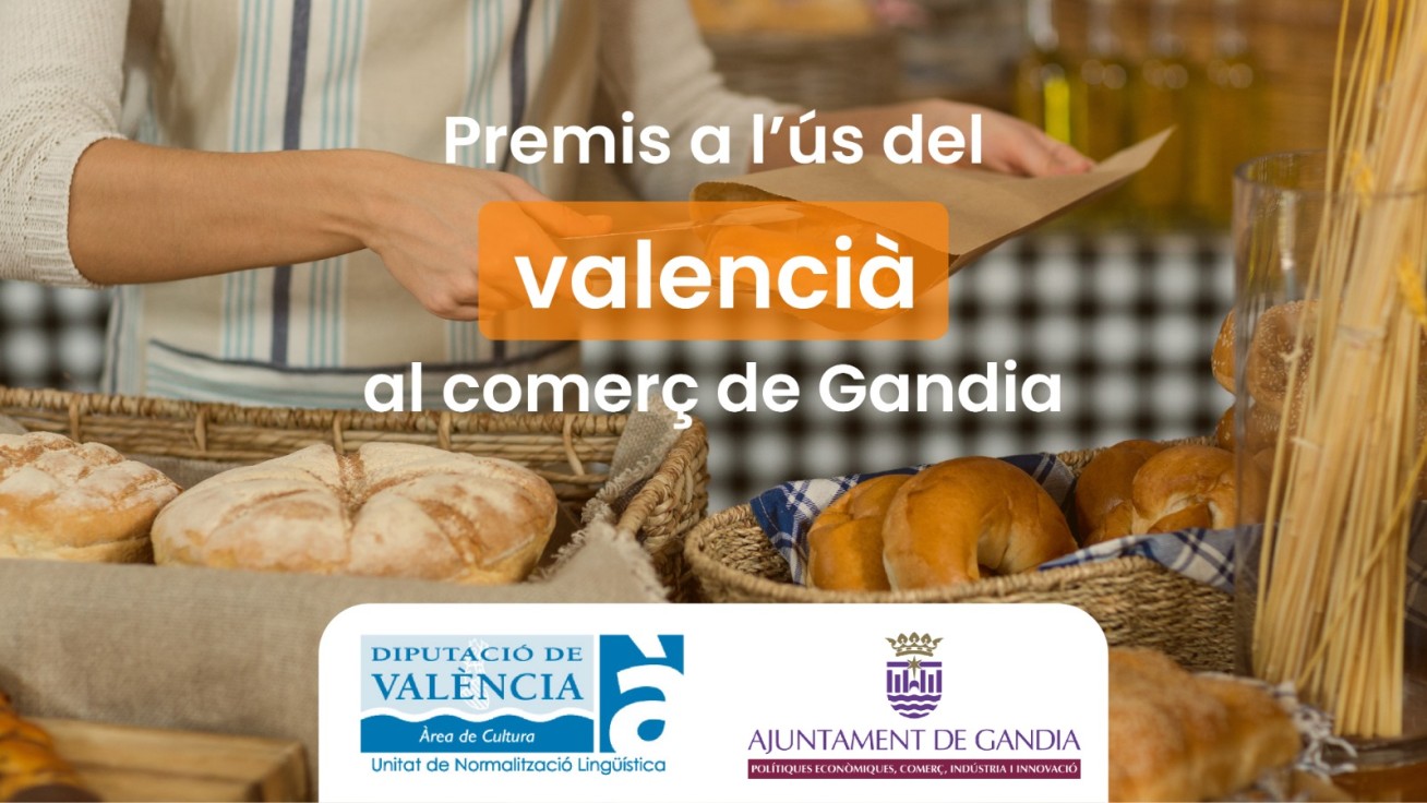 Gandia premiará el uso del valenciano en el comercio local