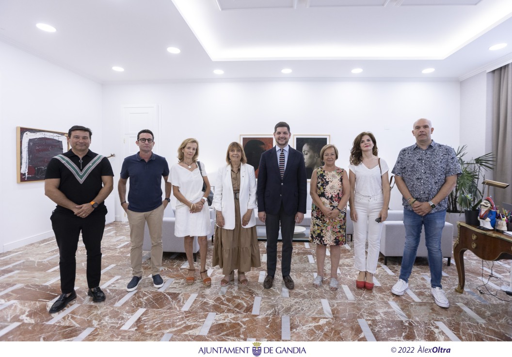 El Rotary Club Gandia es recibido por el alcalde de la ciudad