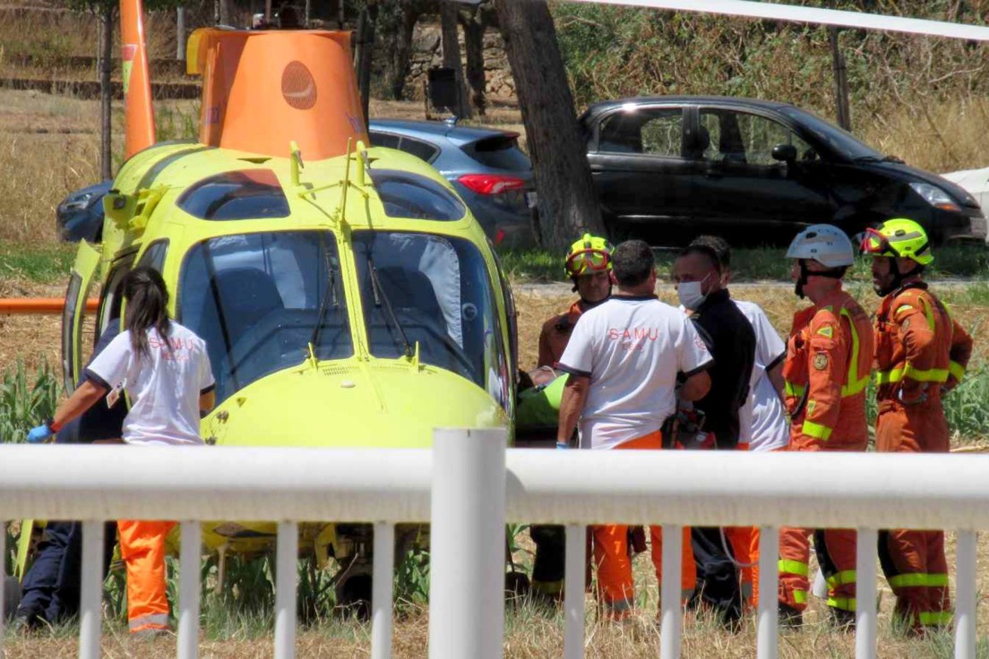 El herido en Gandia es un obrero de 35 años evacuado de extrema gravedad en helicóptero a València