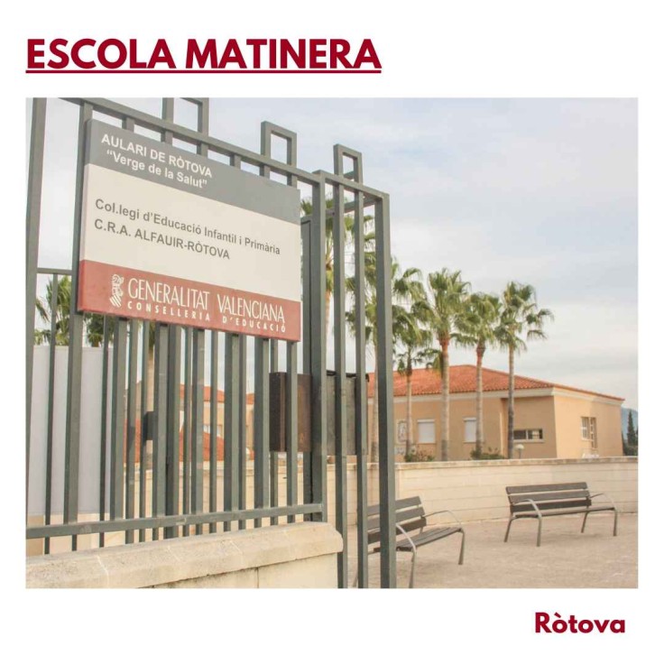 Ròtova pone en marcha la Escola Matinera