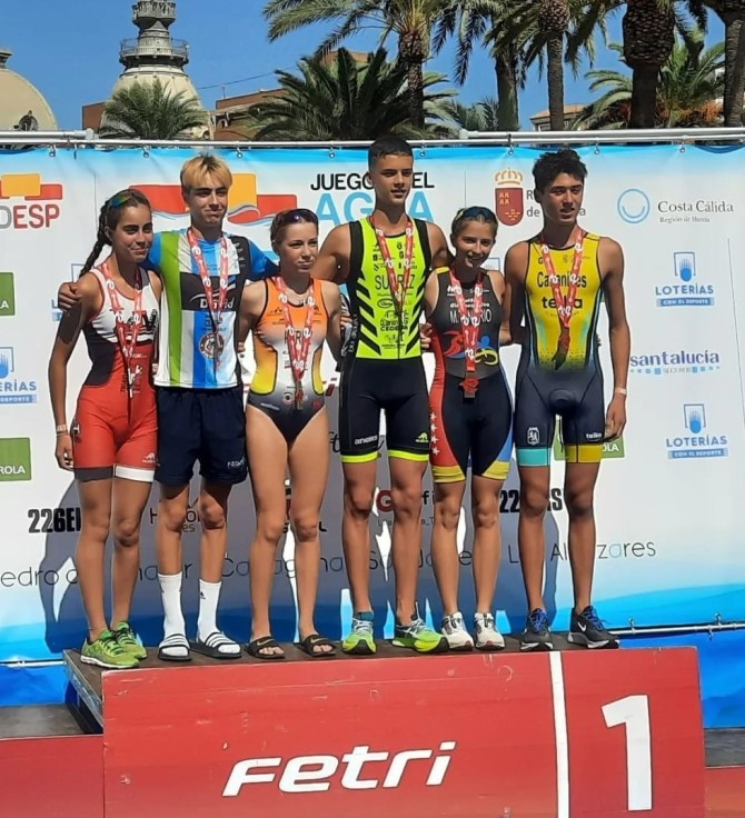 Xavi Cabanilles, del CA Safor Teika, tercero en el campeonato de España de Triatlón Sprint