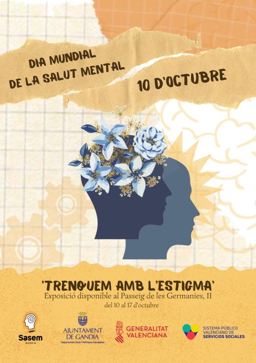 Gandia acoge la exposición 'Trenquem amb l'estigma' con motivo del Día Mundial de la Salud Mental