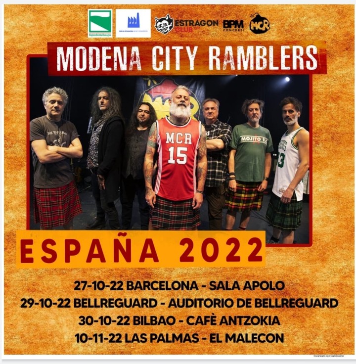 La gira del grupo Modena City Ramblers recala en Bellreguard con el único concierto en la Comunidad Valenciana