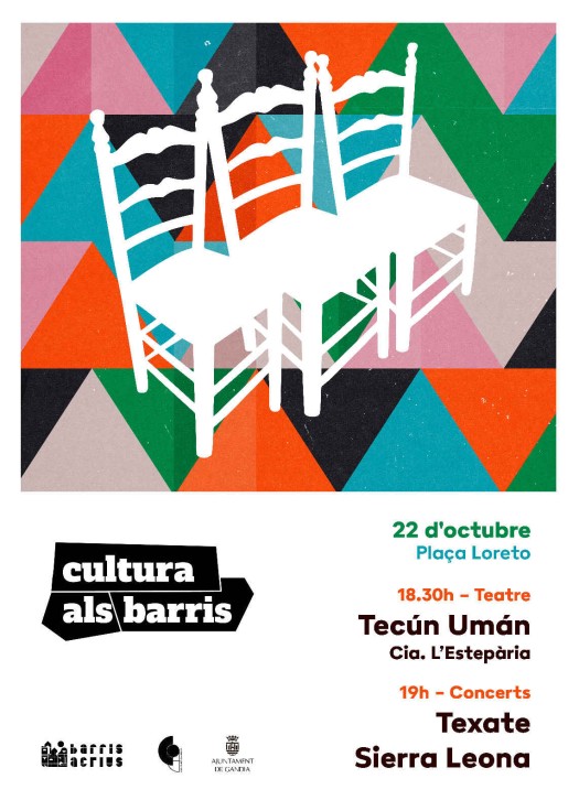 Cultura als Barris toma hoy sábado el centro de Gandia con actuaciones de grupos locales