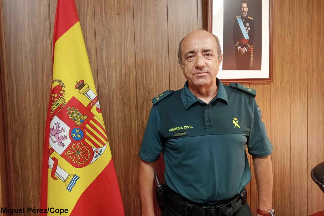 Alberto Cortecero se hace cargo  de la Guardia Civil en Gandia como nuevo Capitán