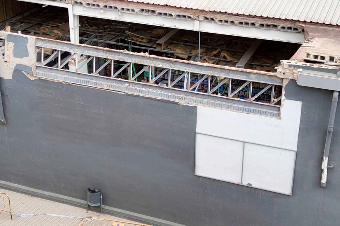 El derrumbe del supermercado DIA de Benipeixcar acaba en los Juzgados de Gandia