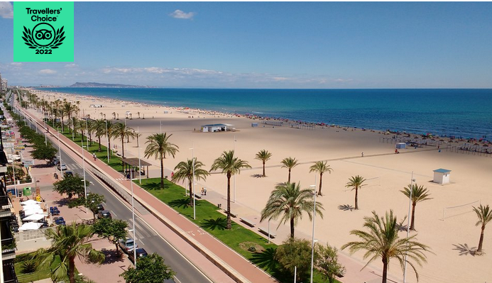 Tripadvisor otorga el premio Travellers Choice 2022 a la playa de Gandia