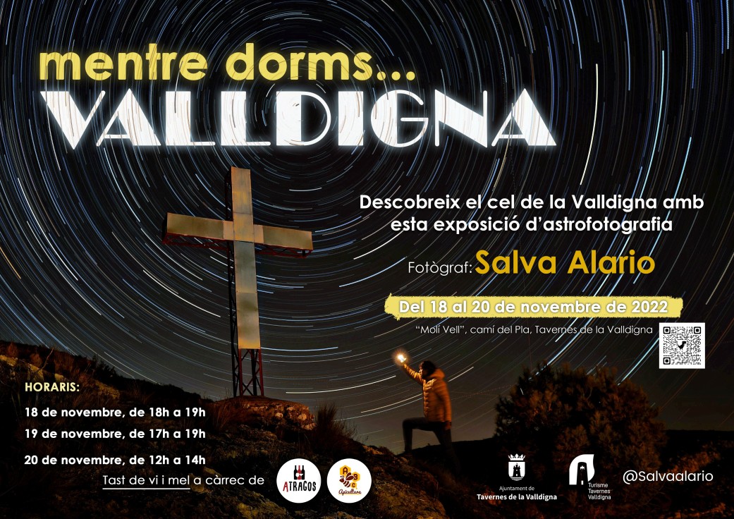 La exposición de astrofotografía 'Mentre duermes...Valldigna' se podrá visitar en el Molí Vell del Pla