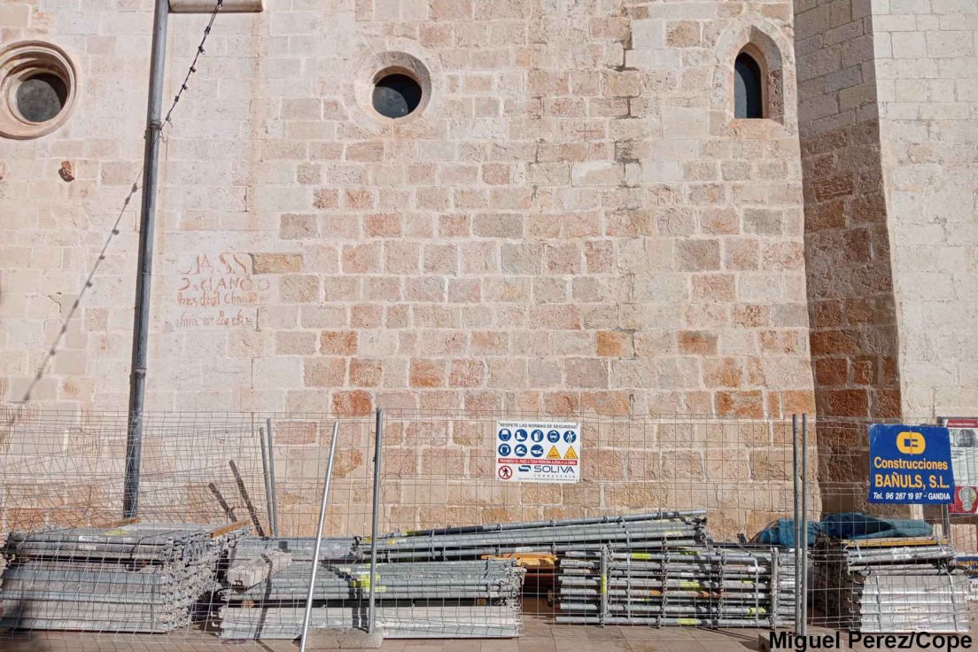 Empiezan las obras para restaurar la Colegiata de Gandia