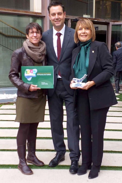 Gandia recibe en Madrid el premio de la Red Española de Ciudades Saludables