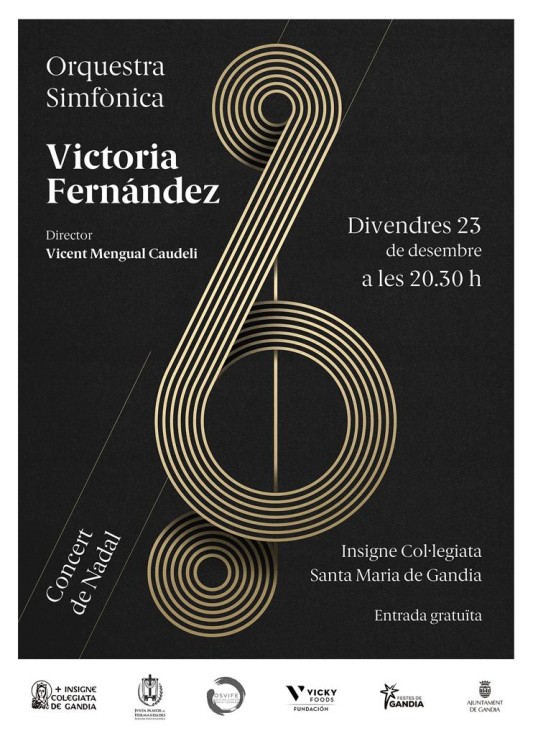 La Orquesta Sinfónica Victoria Fernández celebra su concierto de debut en la Colegiata de Gandia