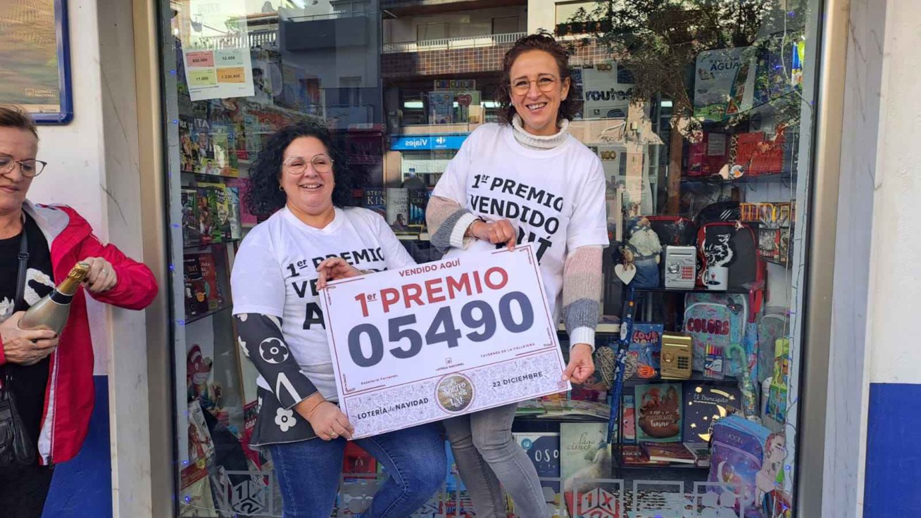 Una papelería de Tavernes de la Valldigna vende un décimo del Gordo de Navidad