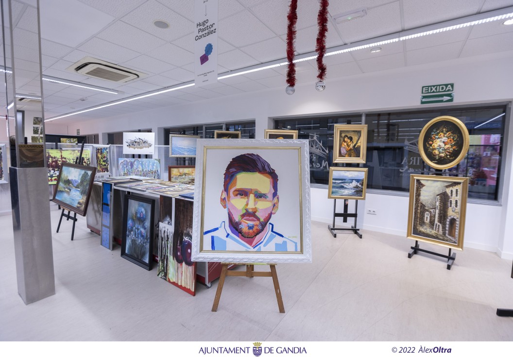 Se abre el Mercat d'Art en Fira Mercat Gandia, la última feria de este año 2022