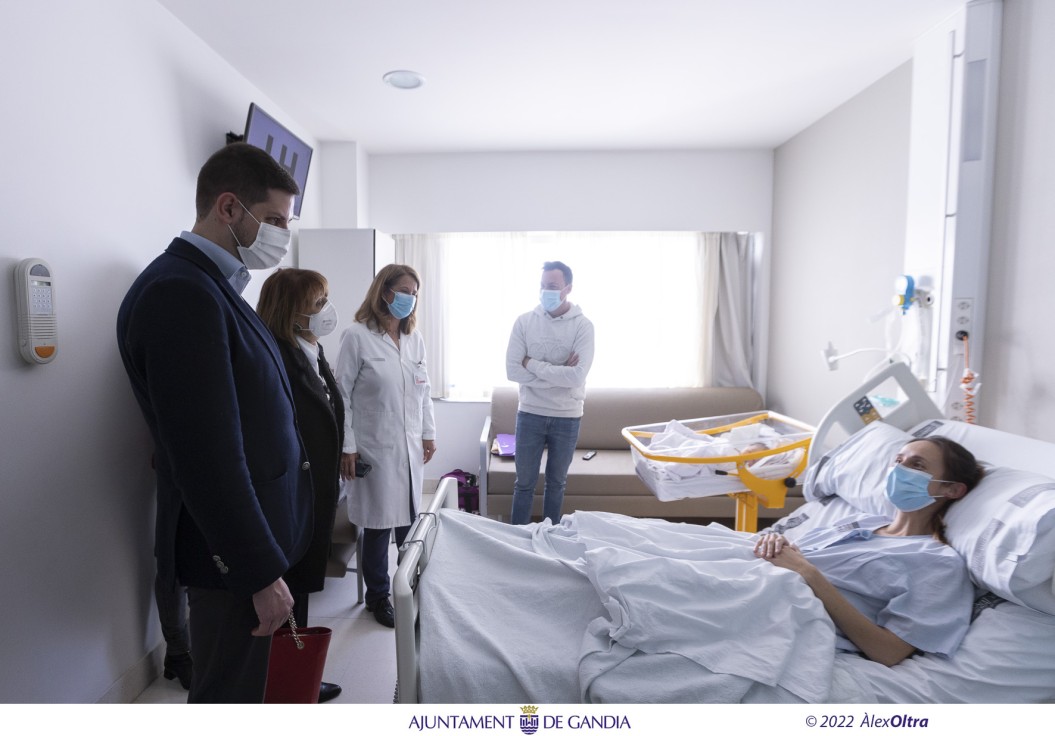El alcalde visita el Hospital Universitario Francesc de Borja de Gandia