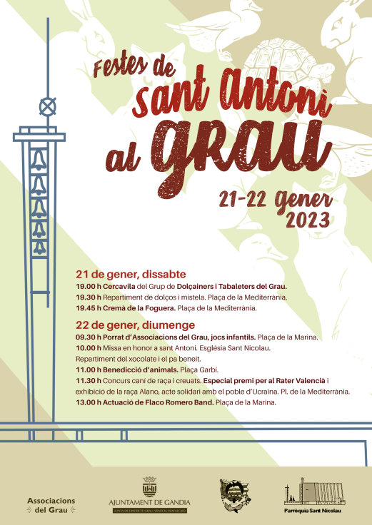 El Grau de Gandia celebra hoy y mañana la festividad Sant Antoni