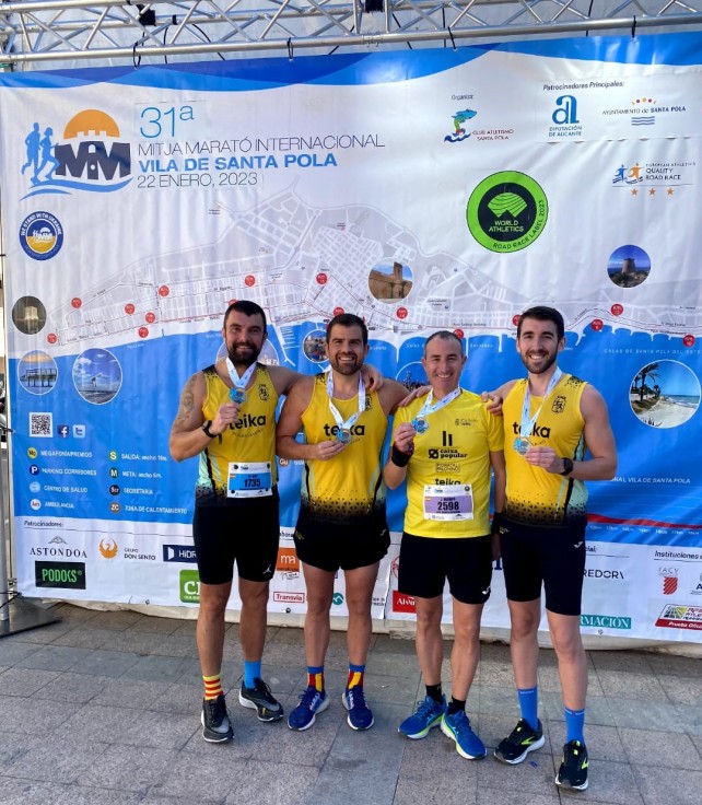 El CA Safor Teika estuvo en la Mitja Marató de Santa Pola, Trail de Barxeta y Volta a Peu a Rafelcofer