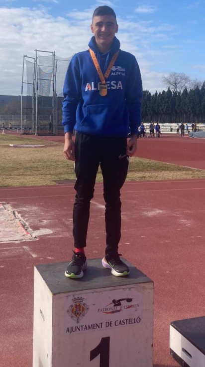 Yeray Marchant, del CA Gandia Alpesa, es el campeón autonómico sub 20 de 5000ml