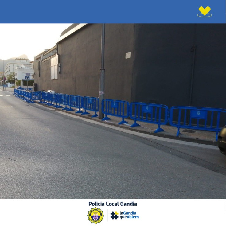 Comienza la reparación de la fachada del supermercado DIA de Benipeixcar en Gandia