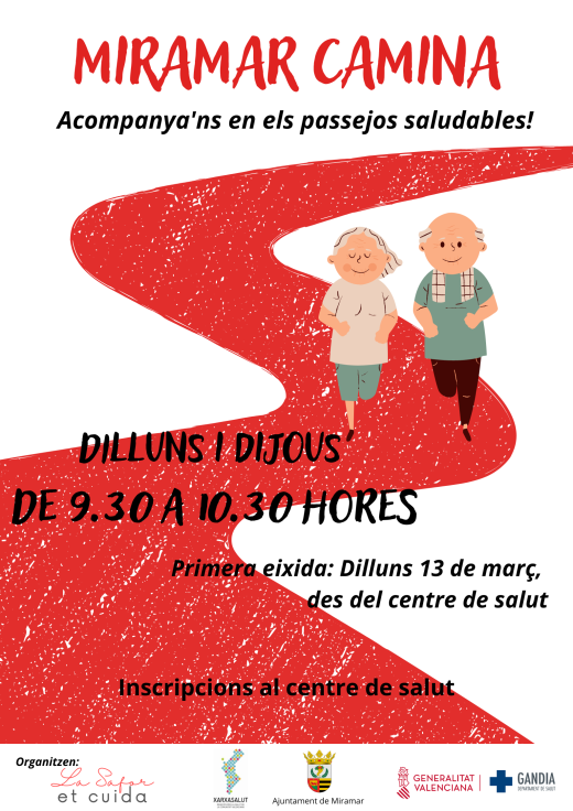 El Departamento de Salud pone en marcha ‘Miramar Camina’ para fomentar los paseos saludables en grupo