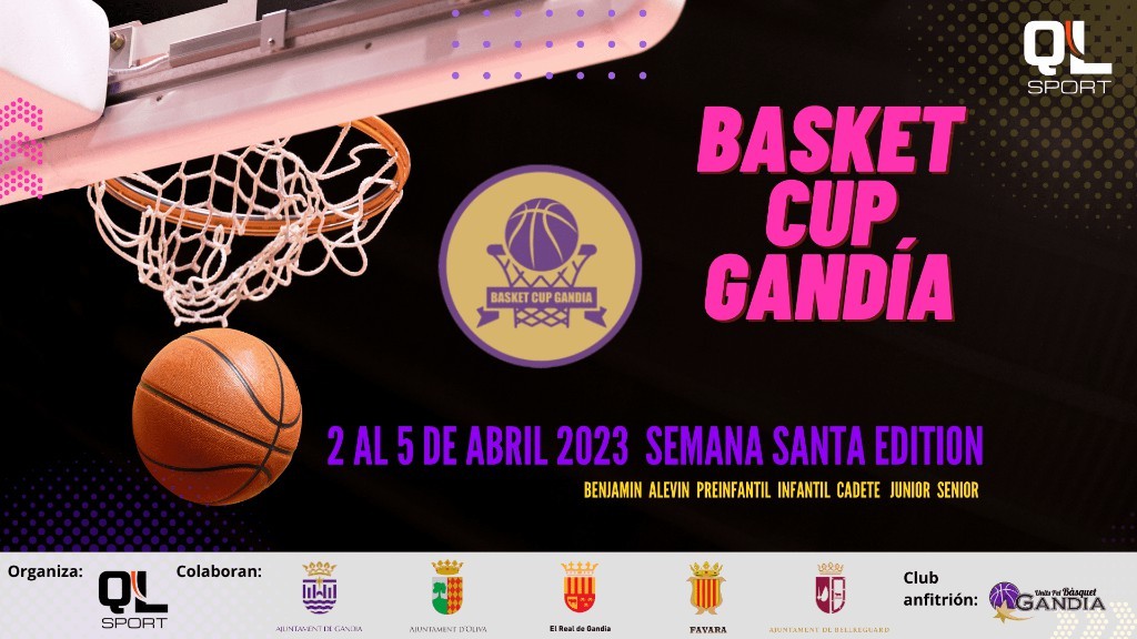 El torneo deportivo Basket Cup Gandia reúne en Oliva el próximo 2 de abril