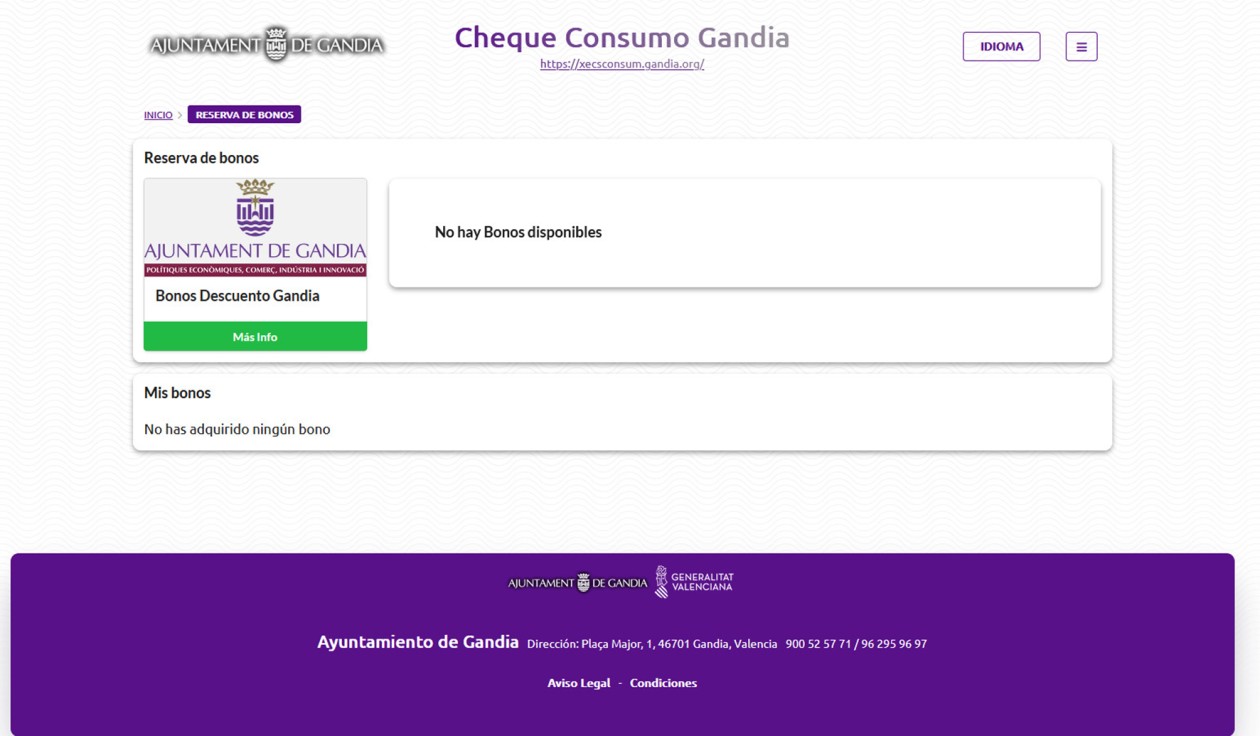 Se agotan en 72 horas los Cheque Consumo para la cesta de la compra en Gandia