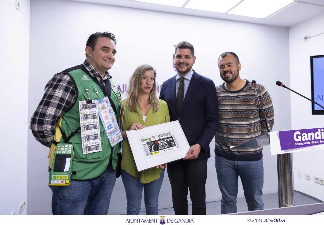 La ONCE dedica un cupón a su 18 Bienal de Teatro que llega a Gandia el 28 de abril