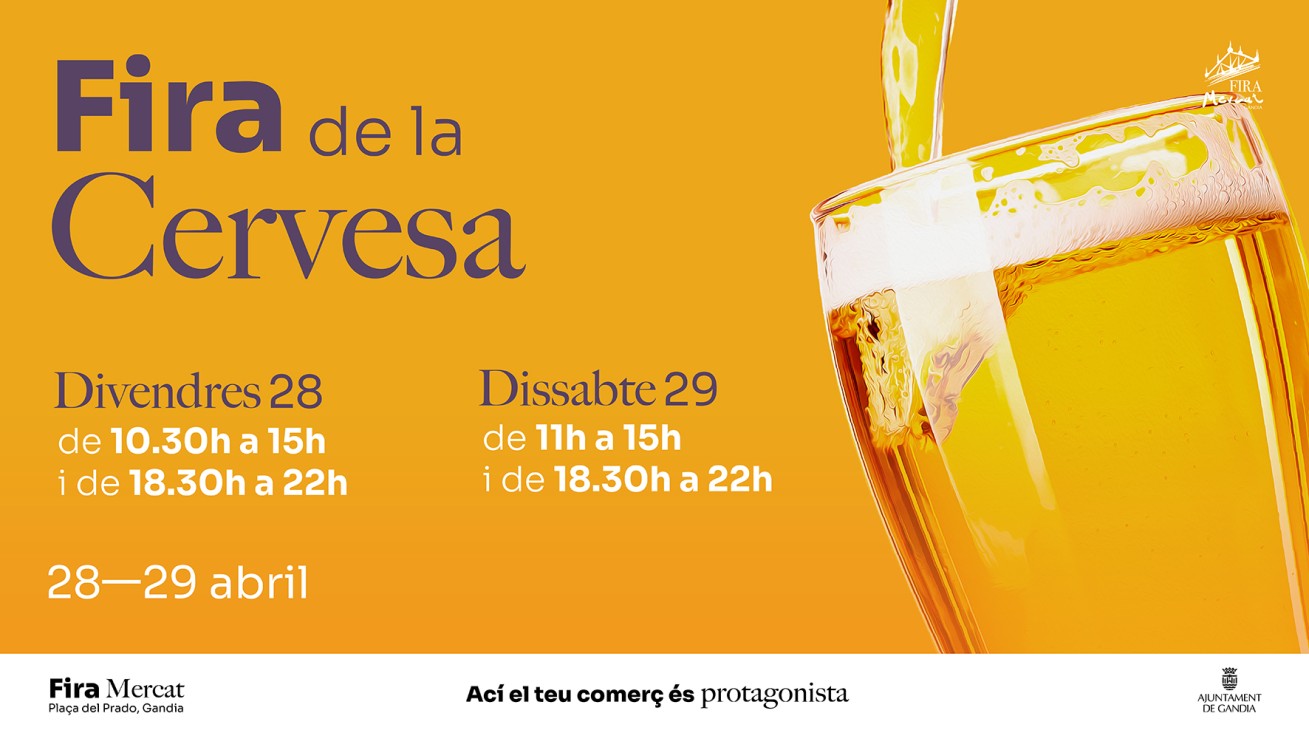 Gandia acoge una nueva edición de la Feria de la Cerveza en Fira Mercat del Prado