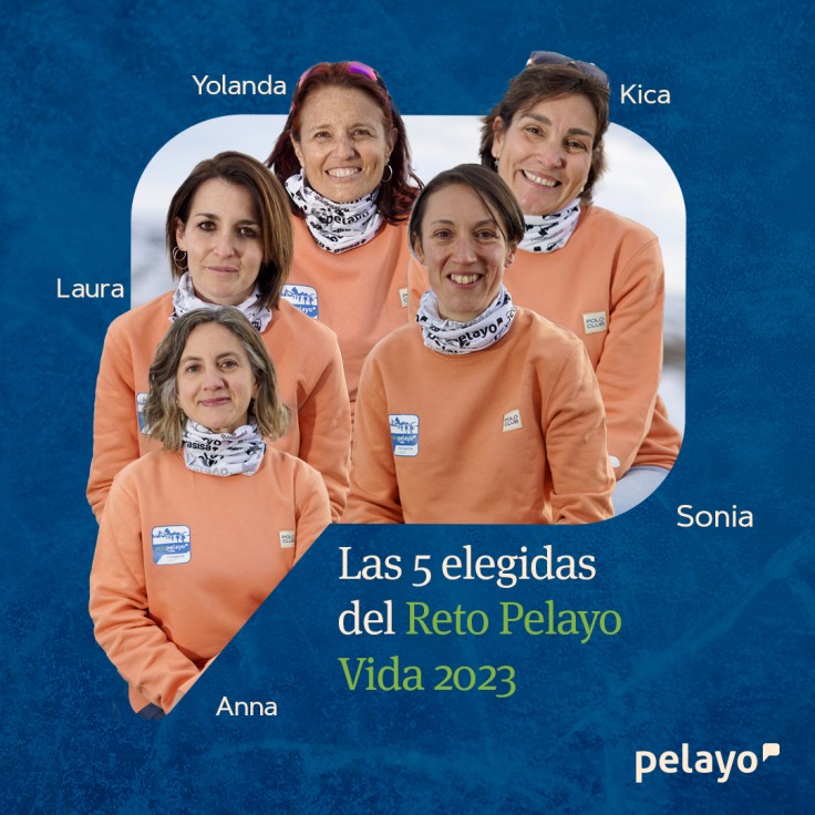 Anna Blanco Beneyto, miembro del Club Alpí Gandia, entre las cinco expedicionarias del Reto Pelayo Vida 2023 en la Patagonia