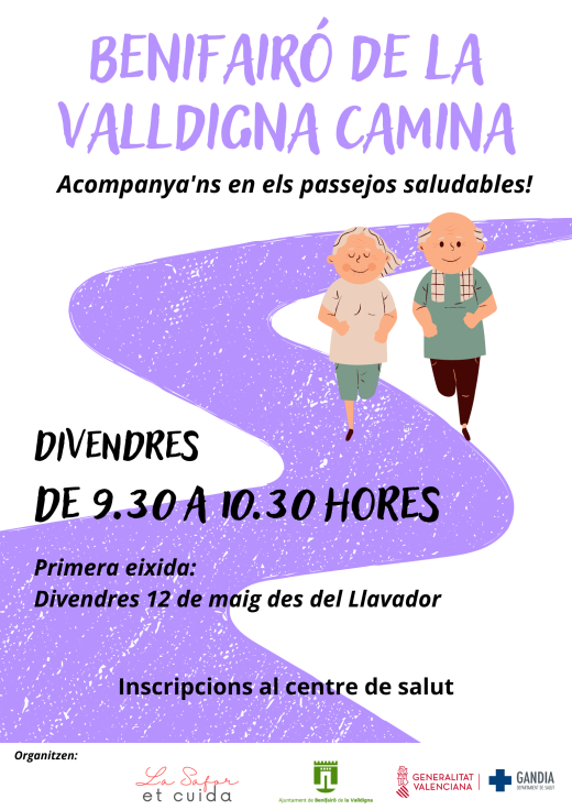 El Departamento de Salud de Gandia pone en marcha ‘Benifairó de la Valldigna Camina’ para fomentar los paseos saludables en grupo