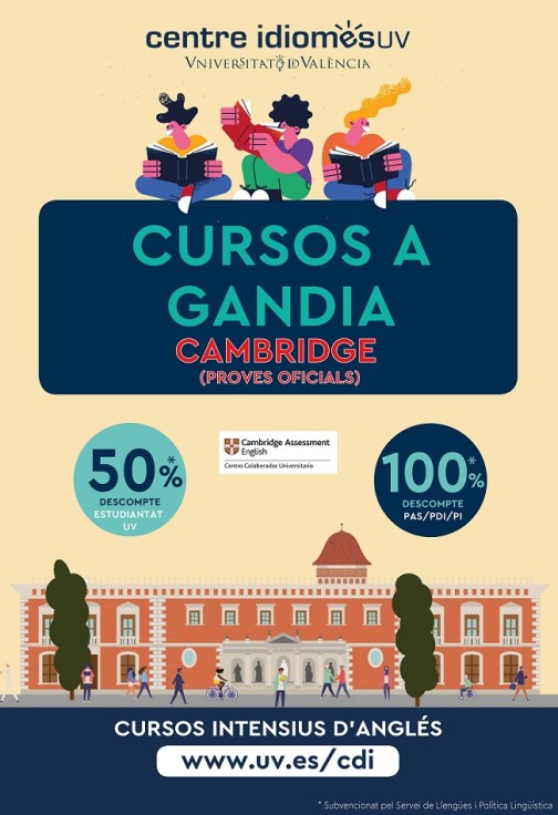 El Centro de Idiomas de la Universitat ofrece durante julio en Gandia dos cursos intensivos de inglés