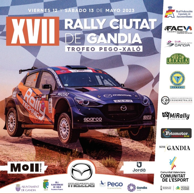 Este fin de semana comienza el XVII Rally Ciudad de Gandia
