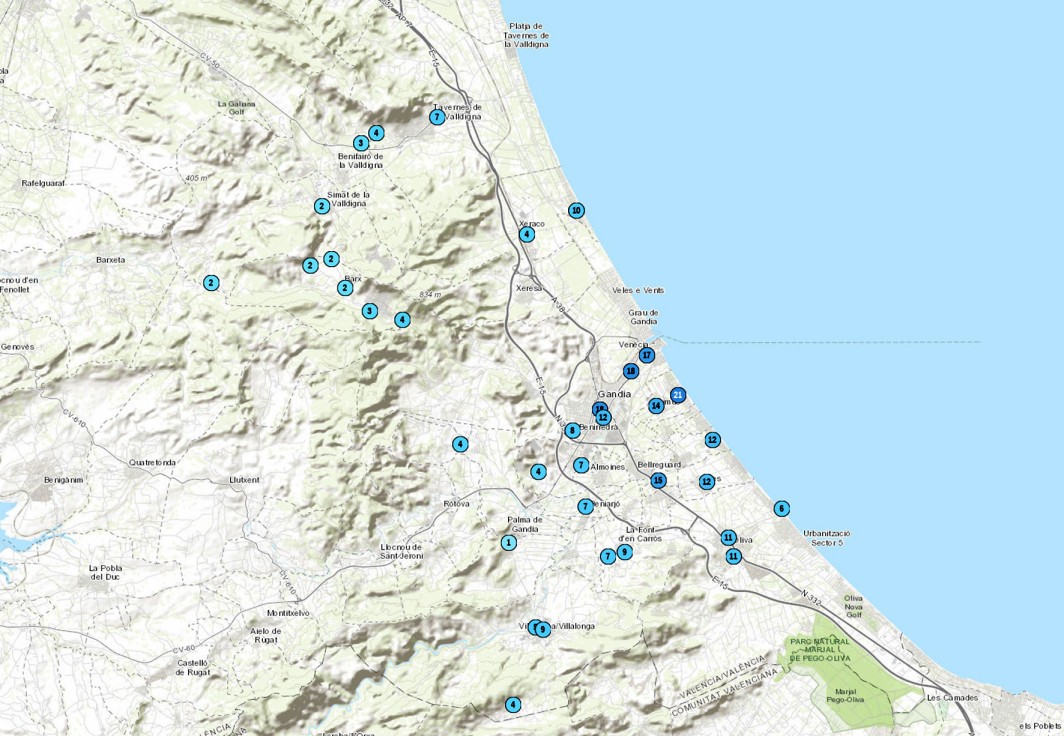 La lluvia deja 20 litros en la playa de Daimús solo esta madrugada