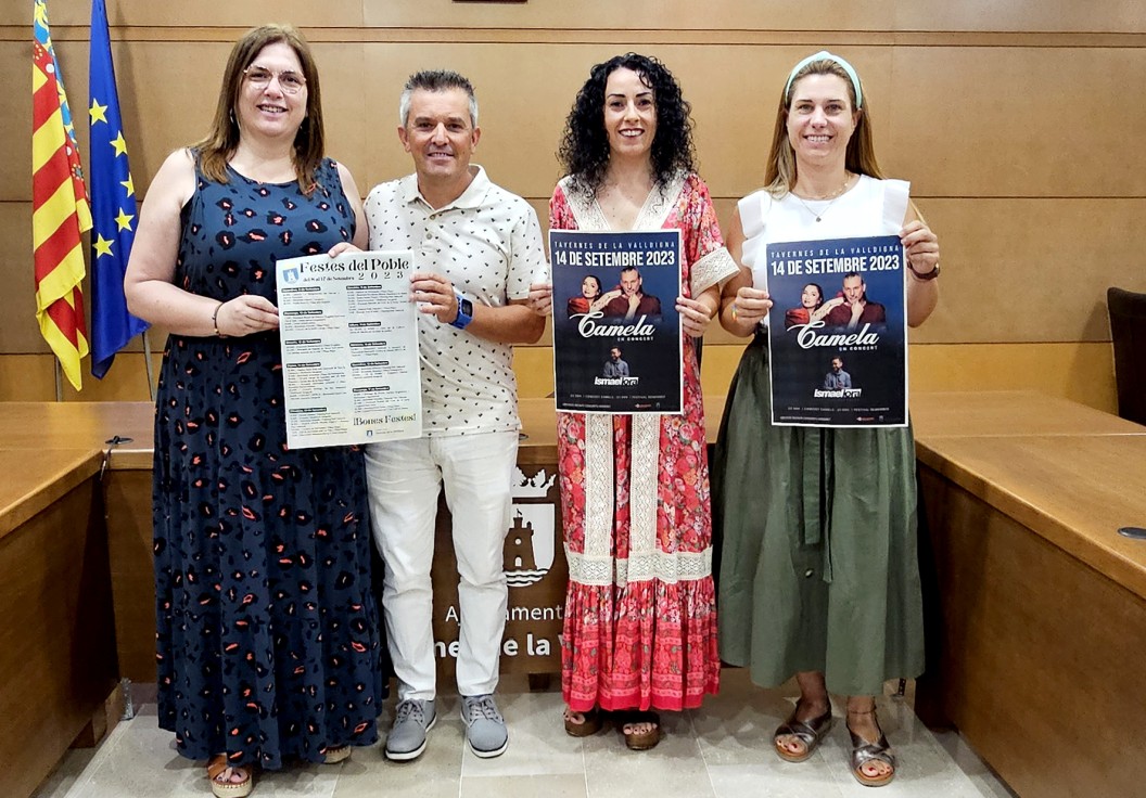 Camela actuará el 14 de septiembre en Tavernes de la Valldigna en un concierto con entrada gratuita