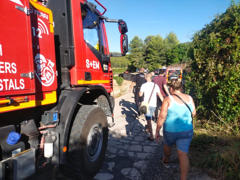 Otro incendio provocado en la Safor en 24 horas