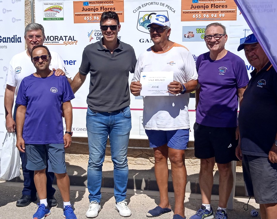Salvador Talens se adjudica el  Concurso Especial de Pesca Fira i Festes de Gandia