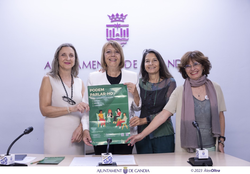 Gandia pone en marcha este lunes el servicio de 'Mediaprop' para solucionar conflictos