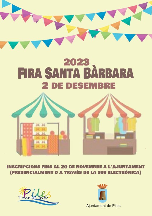 Abierto el periodo de inscripción para la Feria de Santa Bárbara de Piles