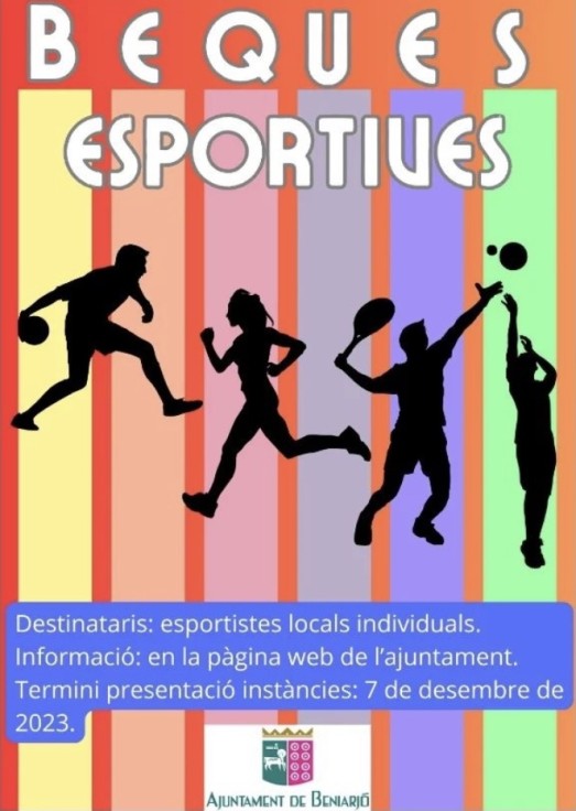 Beniarjó becará a los deportistas locales que hayan destacado en competiciones oficiales
