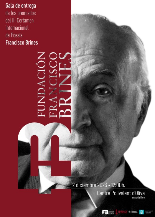 La Fundación Francisco Brines premia las obras de Rafael Espejo y Yolanda Esteve en el III Certamen Internacional de Poesía Francisco Brines