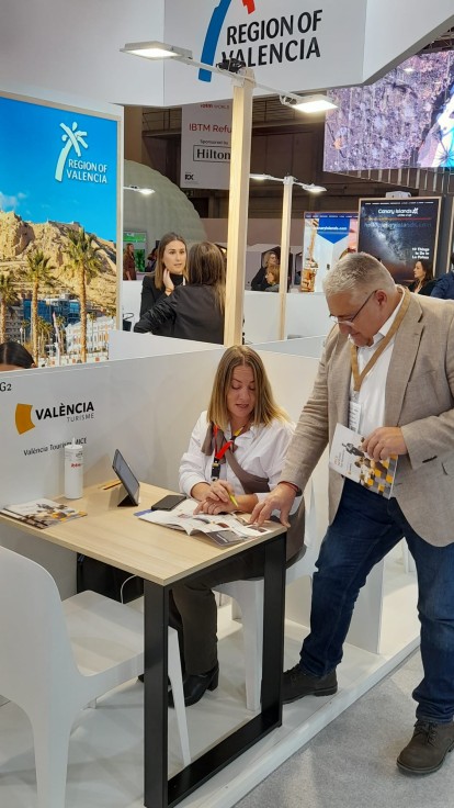 La Diputació de València promociona la oferta provincial para el turismo de negocios en la IBTM de Barcelona