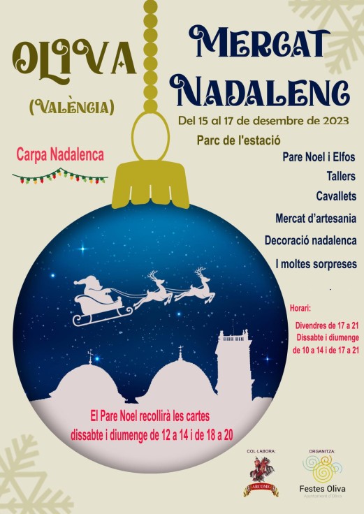 Oliva celebra este fin de semana los mercados de Navidad