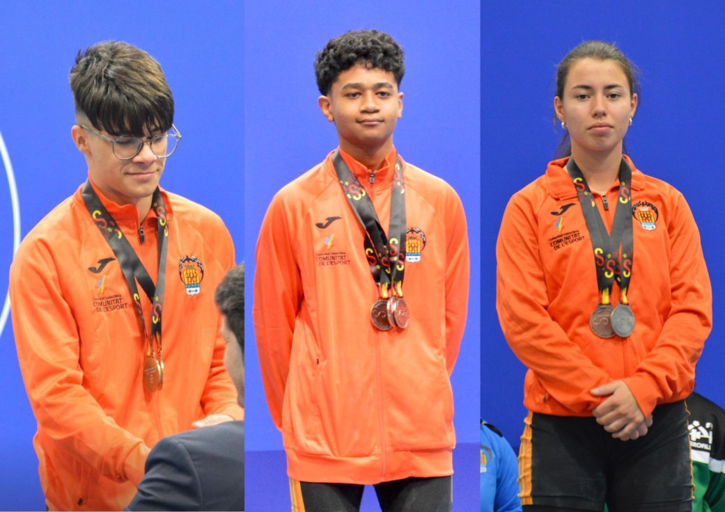 Vallejo, Quiñones y López regresan del nacional sub17 con ocho medallas para el AC Gandia